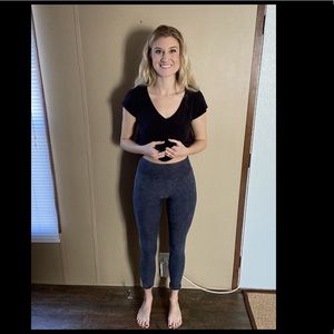 Moto Leggings Stone Wash Seamless